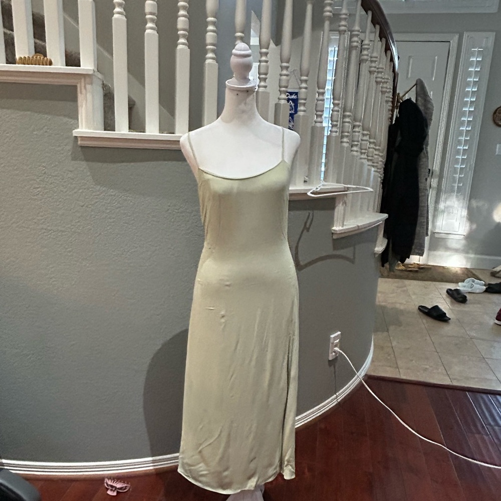 NWT Aritzia Windred Elegant light green Slip Dress